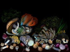 Vegetables from my garden #7 Digitale Collage-Farbfotografie