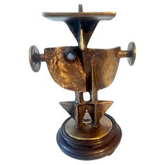 Candelero Brutalista de Bronce Fundido Zoltan Pap