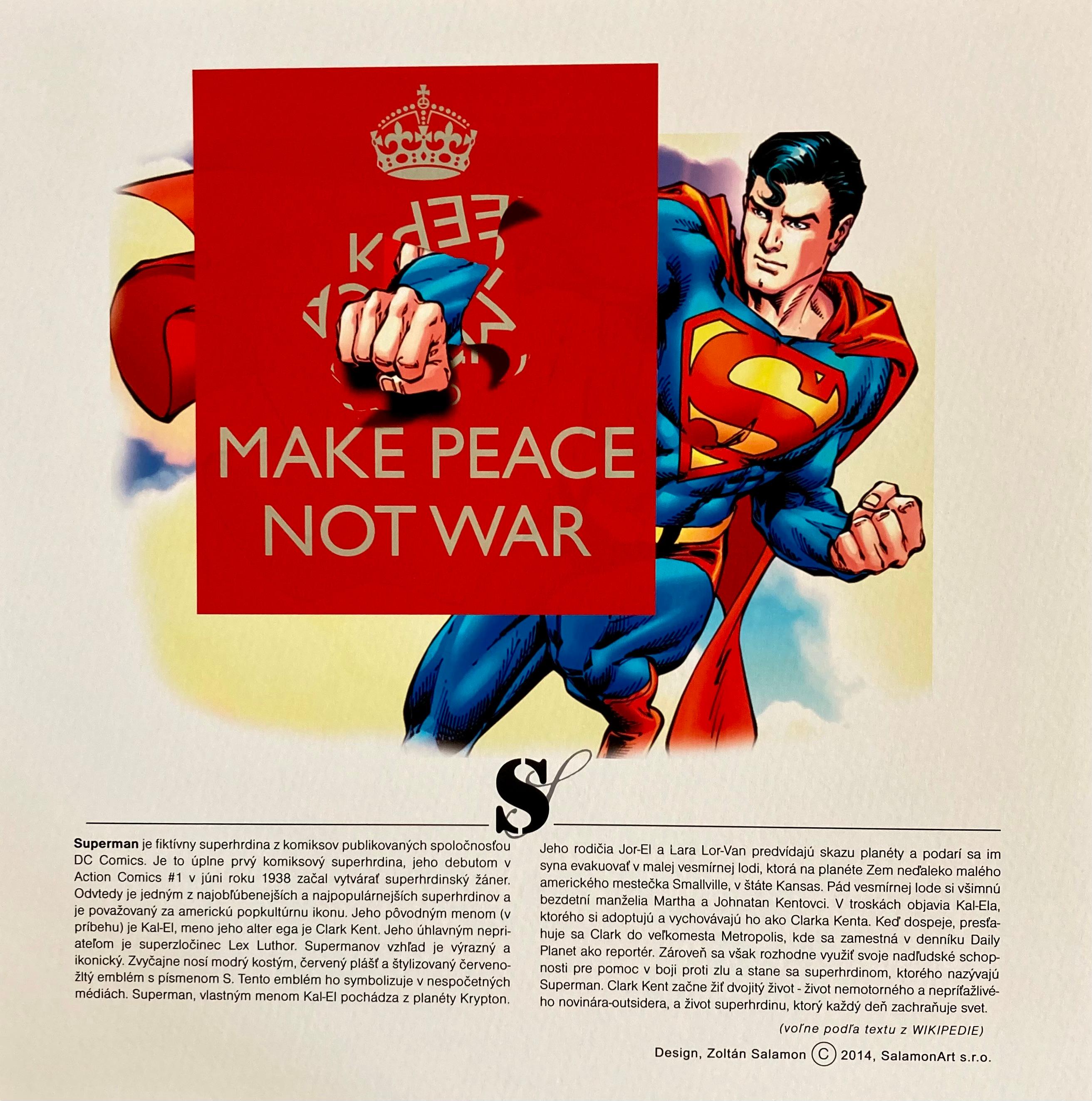 Zoltán Salamon Abstract Print - "S" Superman / Fine Art Print / Limited 