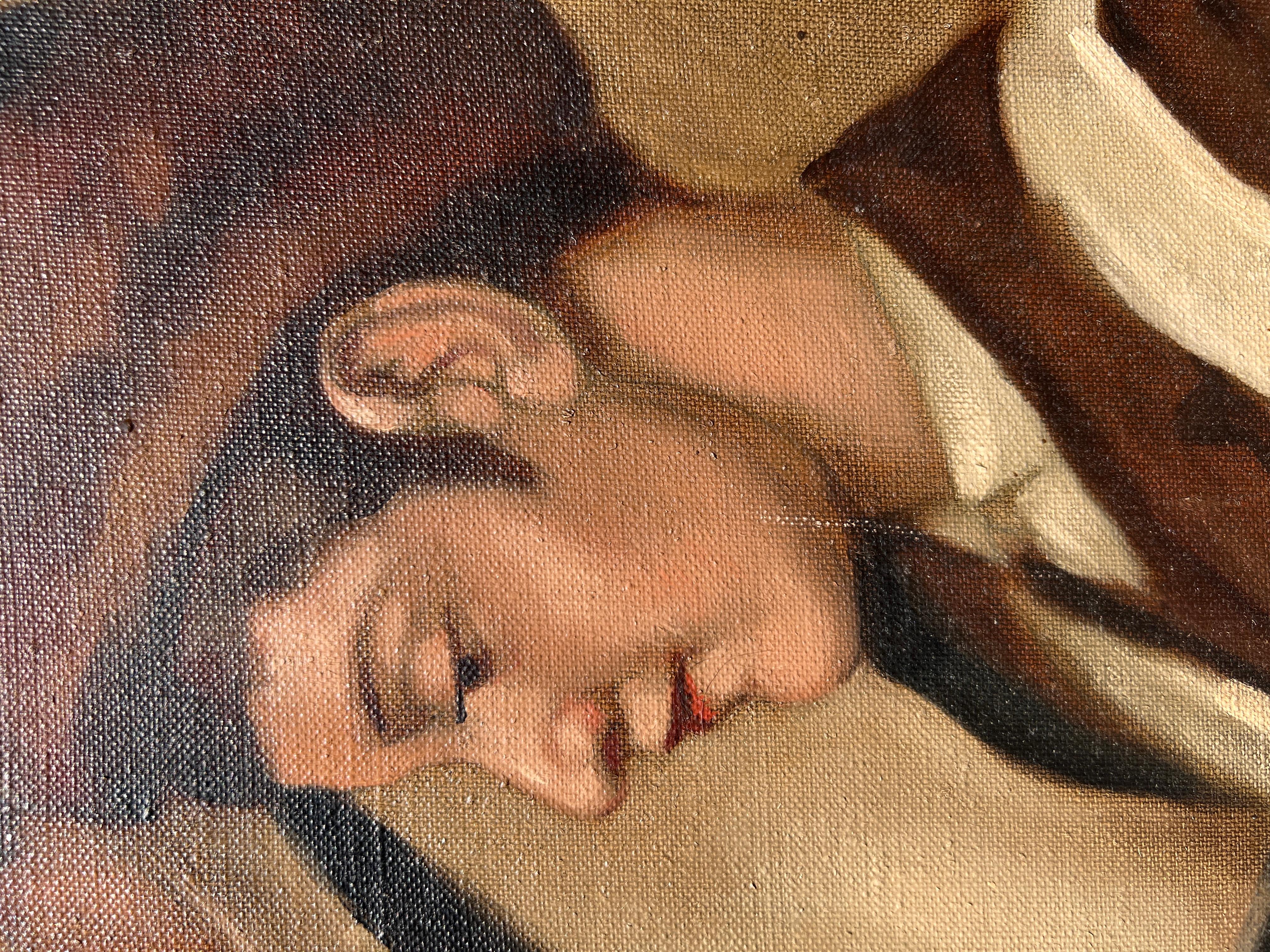 Famoso artista judío-húngaro Zoltan Szemerey 1908-2009 Óleo sobre lienzo en venta 9