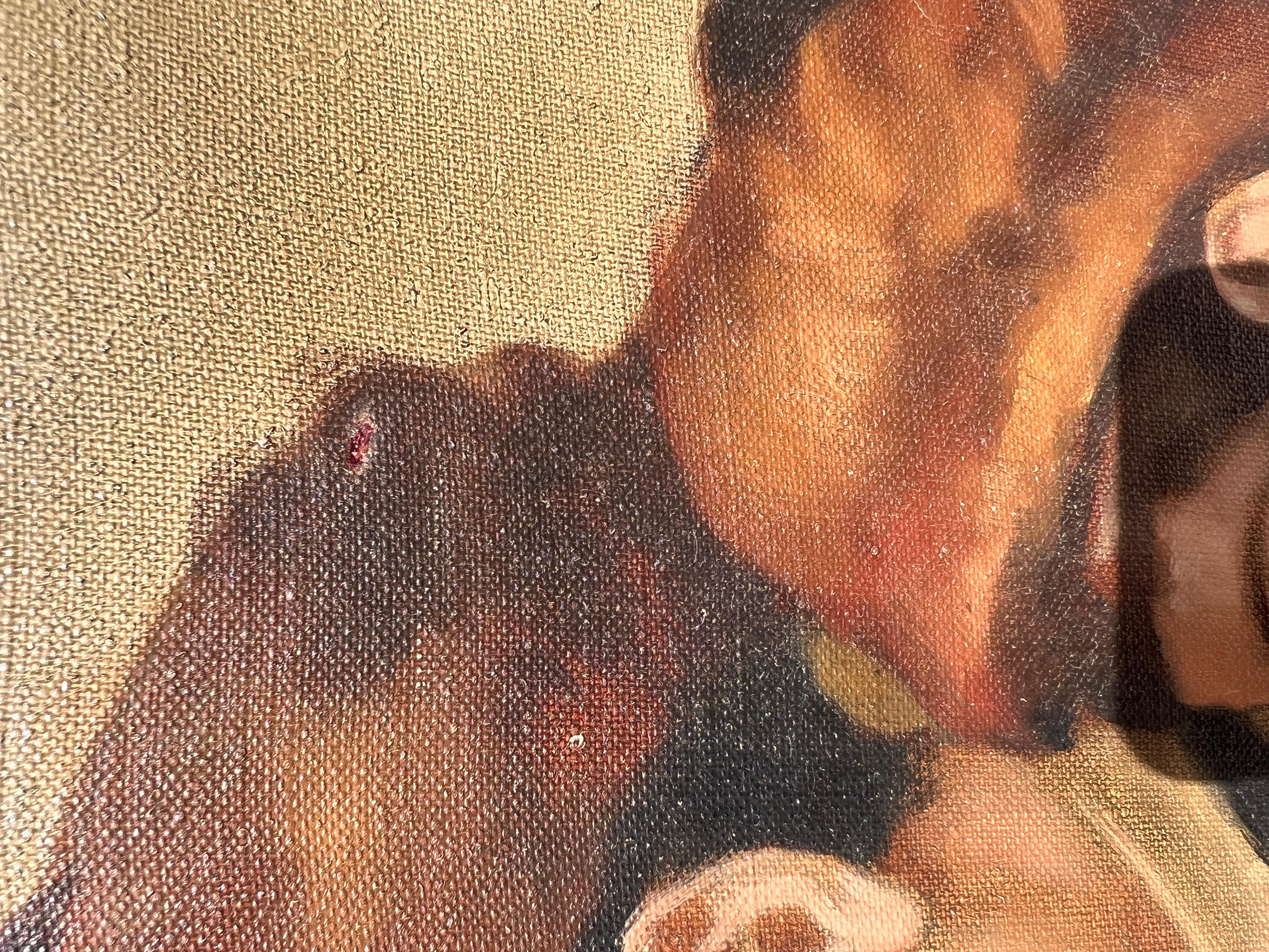 Famoso artista judío-húngaro Zoltan Szemerey 1908-2009 Óleo sobre lienzo en venta 10