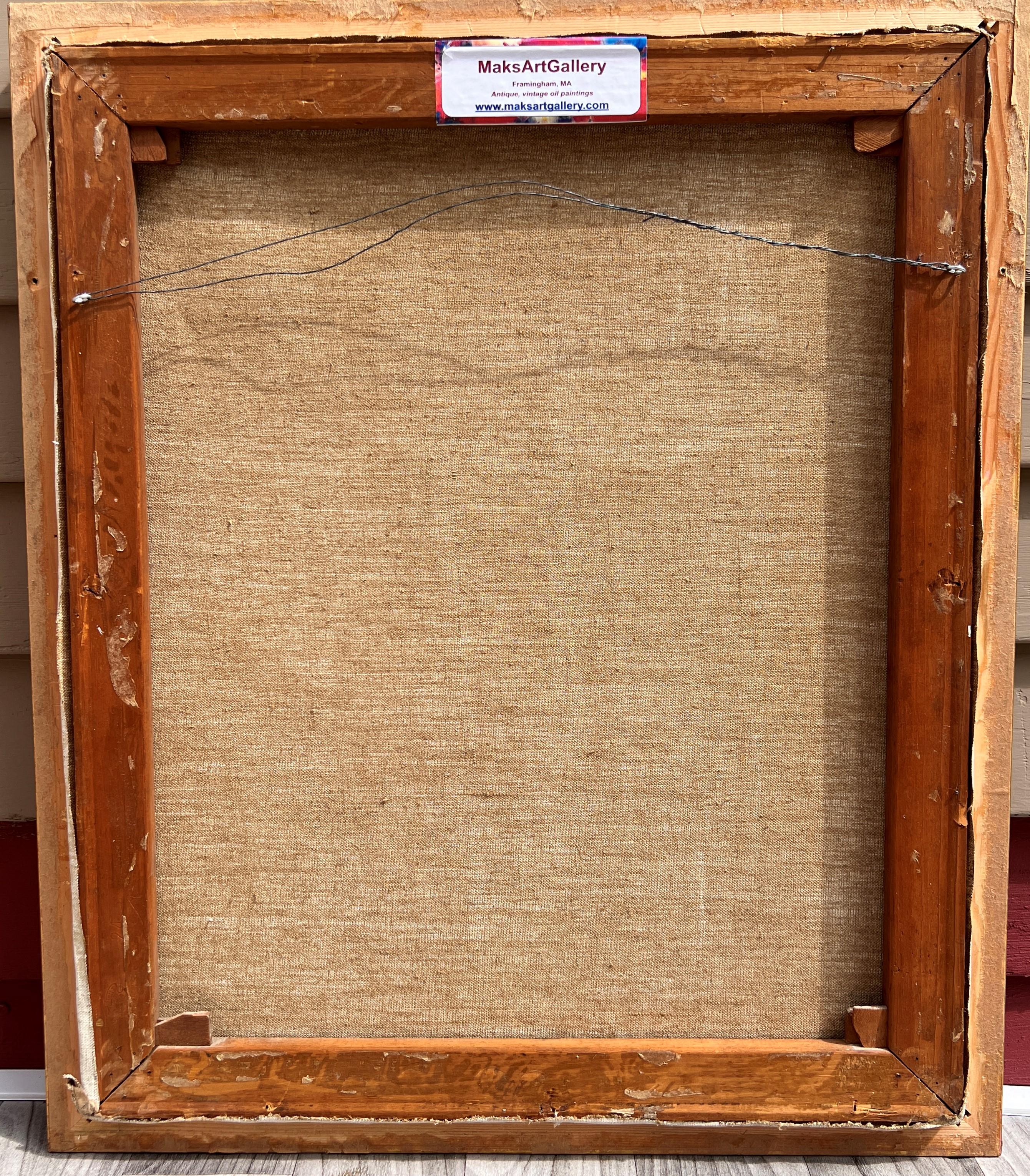 Famoso artista judío-húngaro Zoltan Szemerey 1908-2009 Óleo sobre lienzo en venta 11
