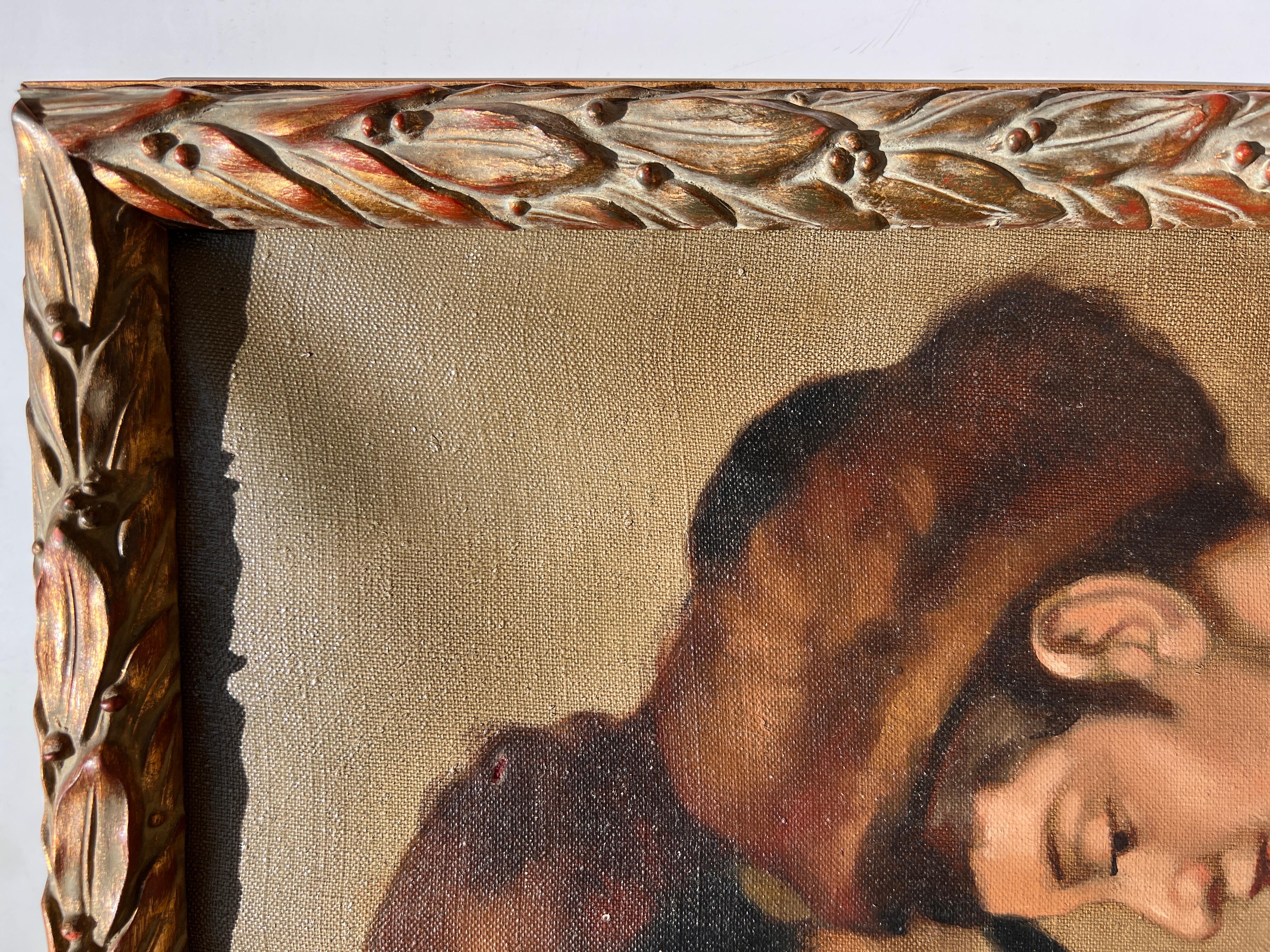 Famoso artista judío-húngaro Zoltan Szemerey 1908-2009 Óleo sobre lienzo en venta 5
