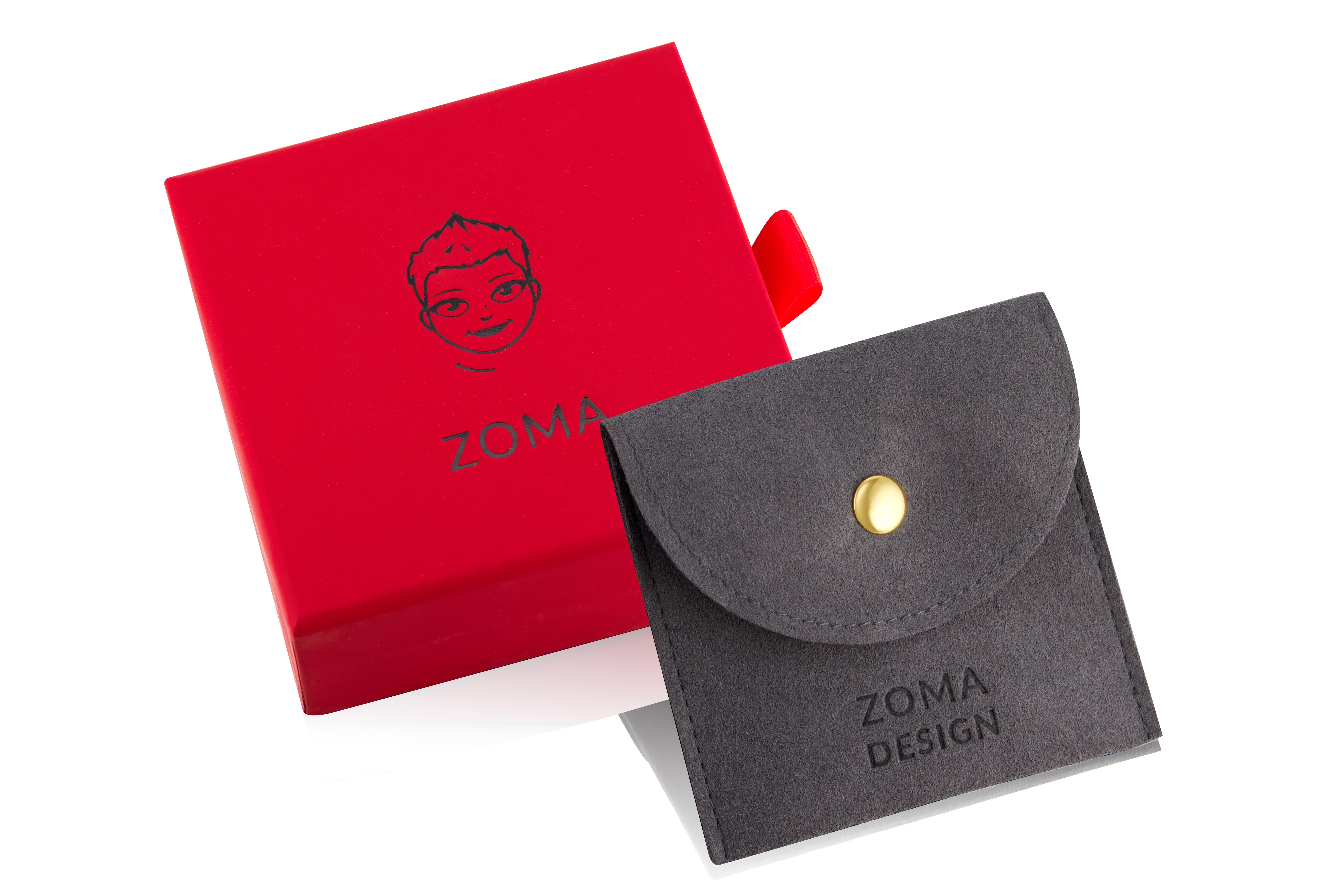 Collar Colgante Cara Sonriente de Oro Amarillo de 14 Quilates de Diseño Zoma en venta 1