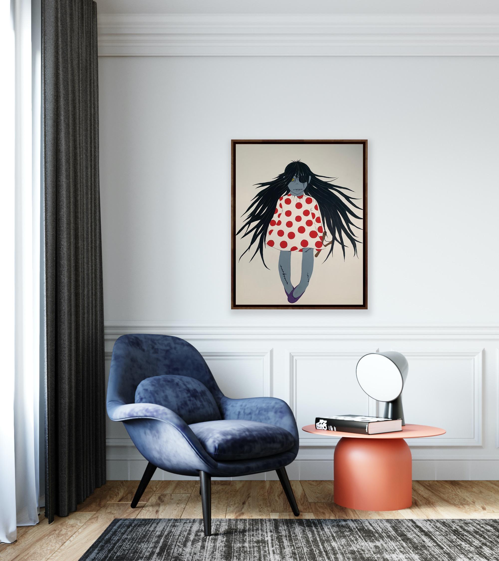Chica zombi y tirachinas, 90x70cm - Art Arte pop de Zombie Girl 