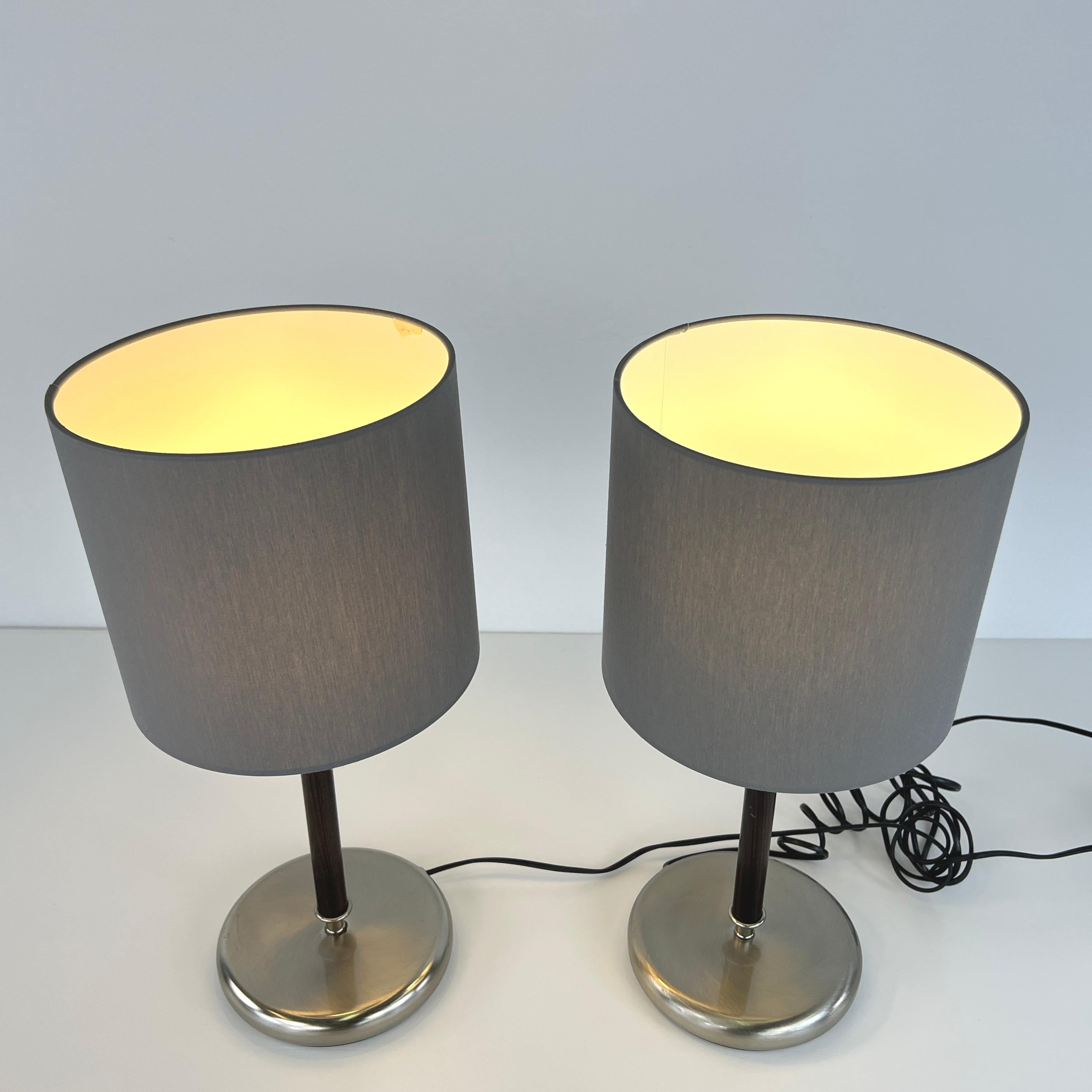 Mid-Century Modern Zonca Voghera Italian Table Lamps – A Pair For Sale