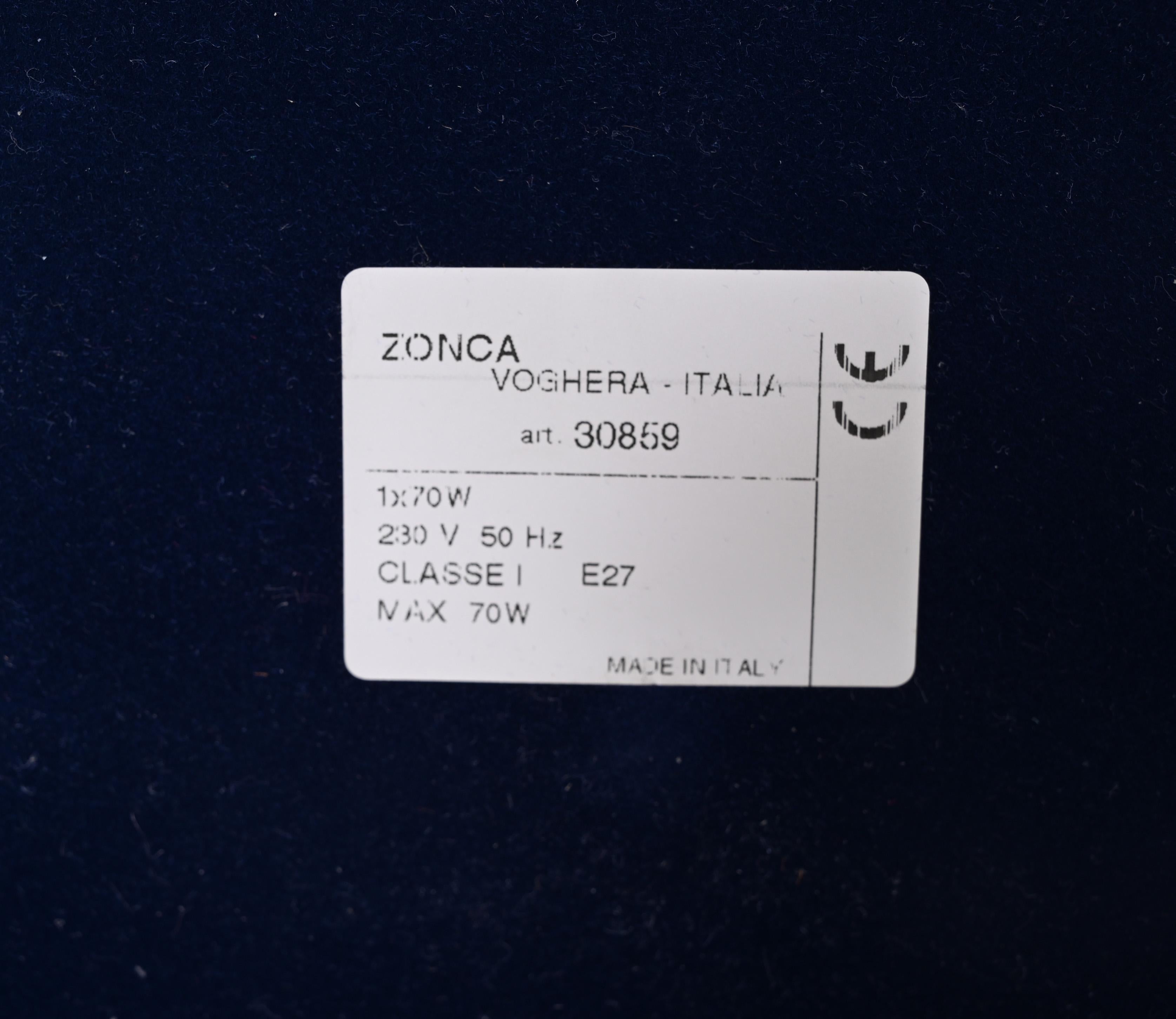 Zonca Voghera Minimal Midcentury Italian Wood and Steel Floor Lamp, 1980s For Sale 12