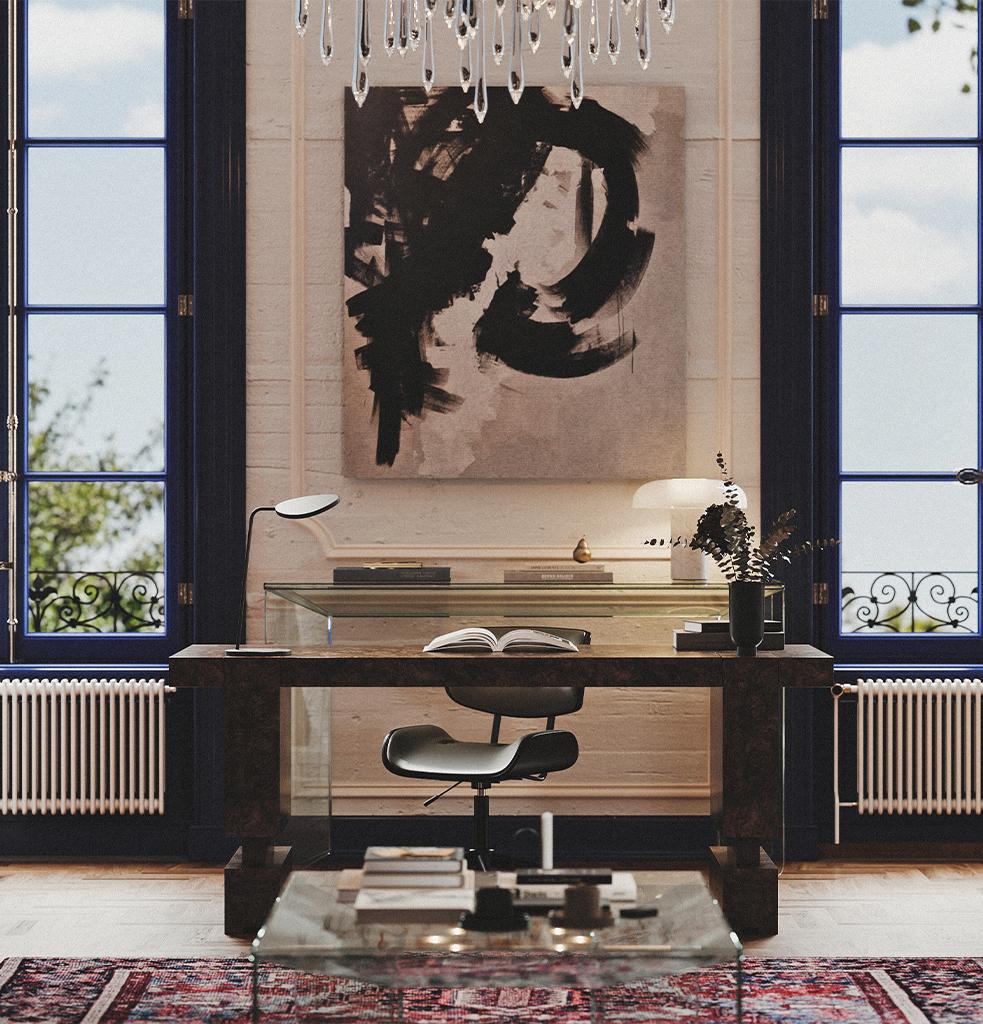 Zone Desk - Oak Root by Hermhaus For Sale 2