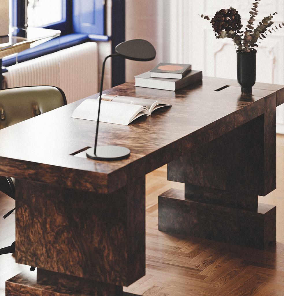 Wood Zone Desk - Oak Root by Hermhaus For Sale