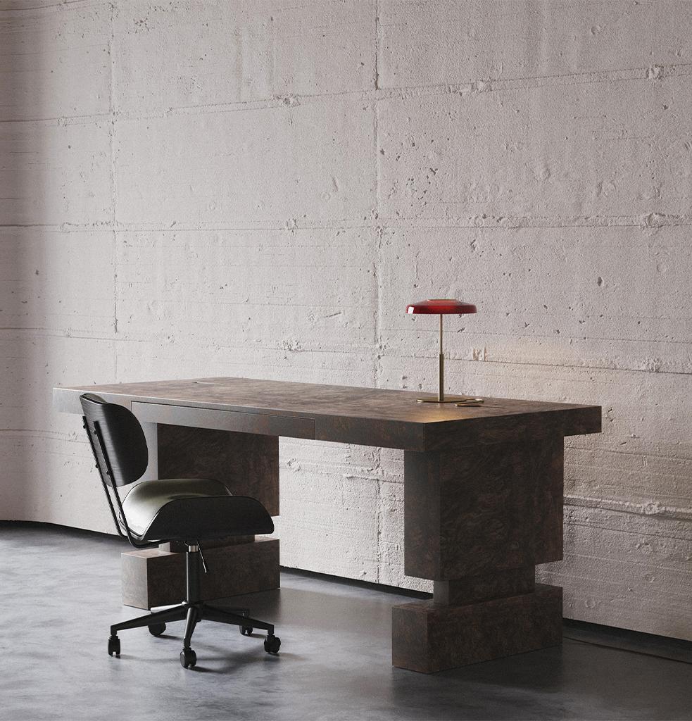 The Zone desk draws attention with its simple and strong lines, while also prioritizing functionality. Its large surface offers space for all your work needs. Thanks to hidden drawers and cable channels, your desk remains tidy and clean, making it
