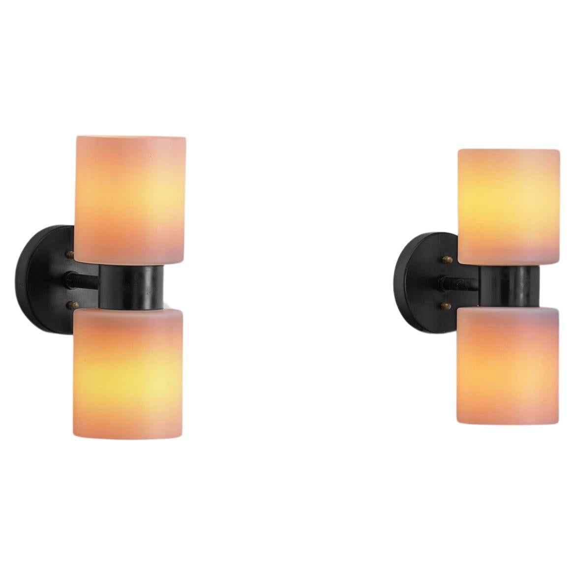 "Zonnewende" Wall Lights designed by Jan-Willem Bosman, The Netherlands 1960s For Sale