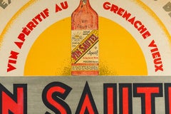 Zony, Original Alcohol Poster, Sautel Wine, Art Deco, Grenache Vin Aperitif 1929