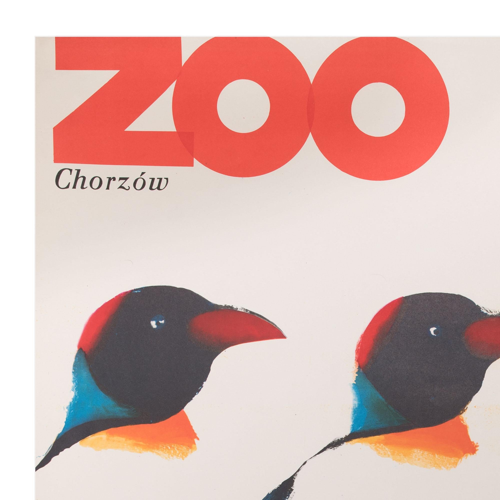 Other Zoo Chorzow Original Polish Poster, Marek Mosinski, 1968