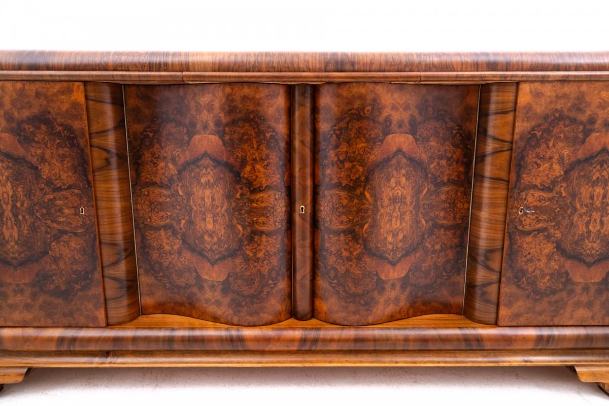 zoom_in Large Art Deco chest of drawers from the 1950s, Poland. After renovatio For Sale 6