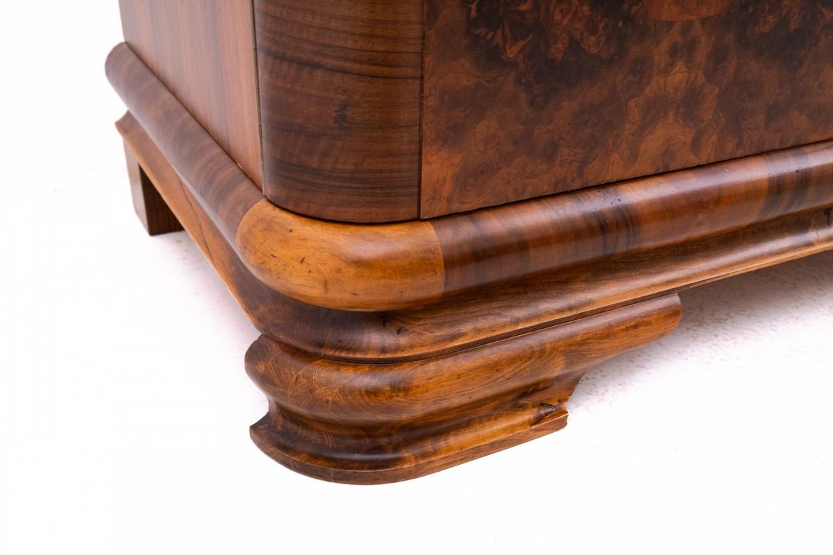 zoom_in Large Art Deco chest of drawers from the 1950s, Poland. After renovatio For Sale 8