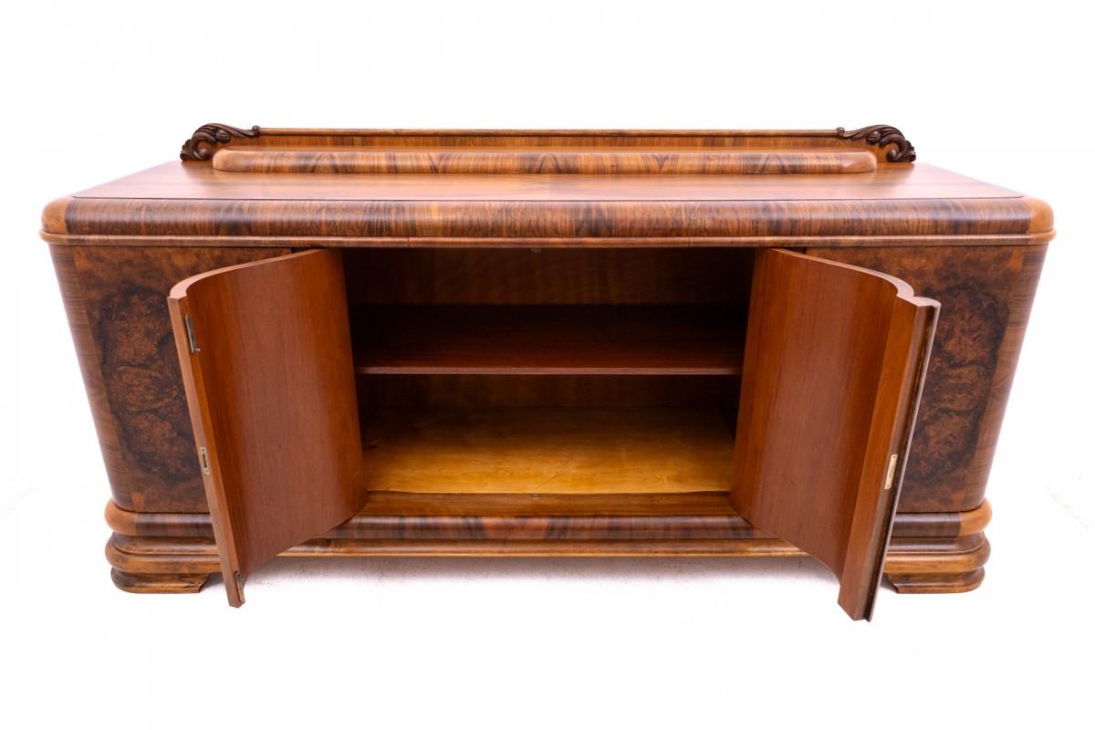 20th Century zoom_in Large Art Deco chest of drawers from the 1950s, Poland. After renovatio For Sale