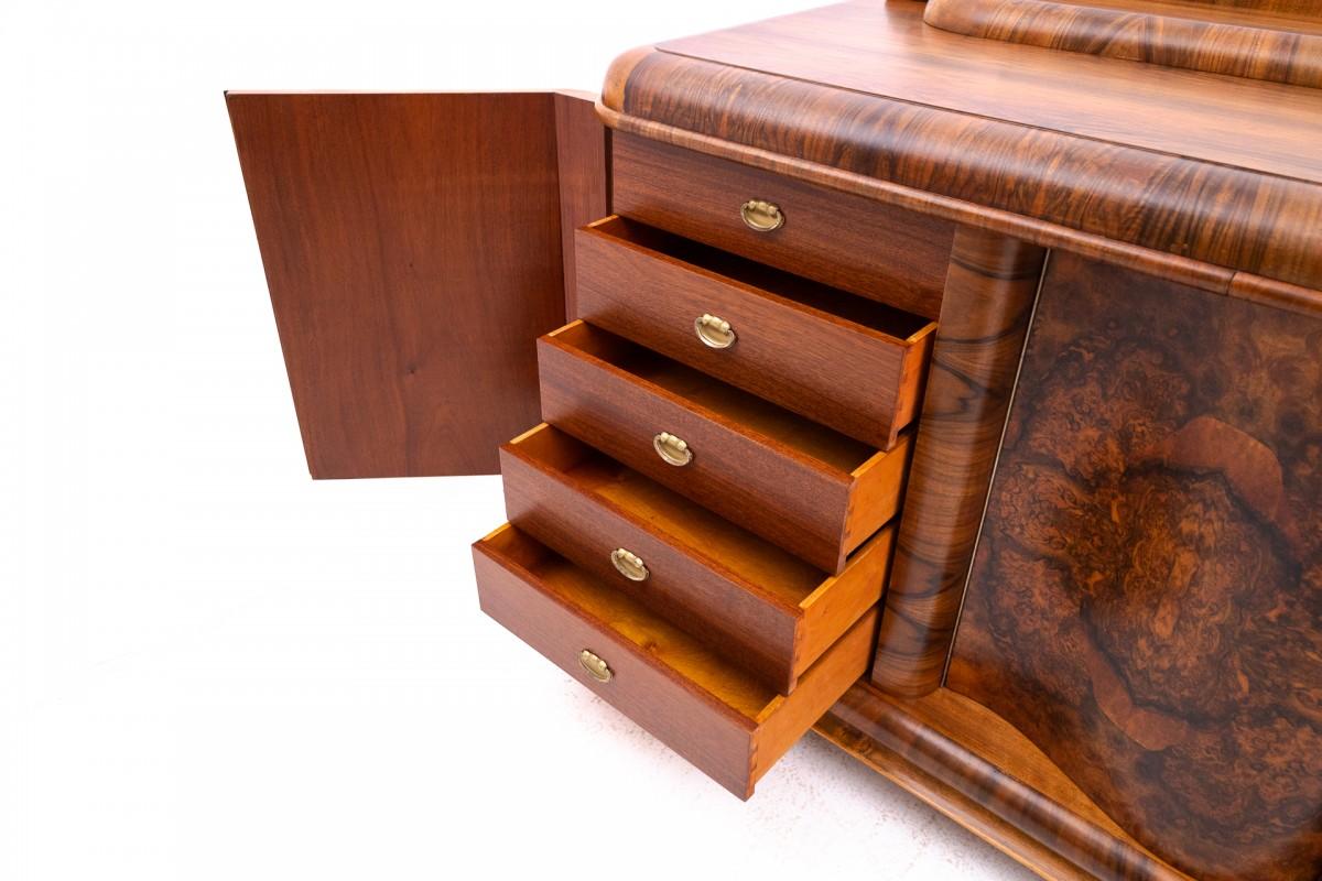 zoom_in Large Art Deco chest of drawers from the 1950s, Poland. After renovatio For Sale 1