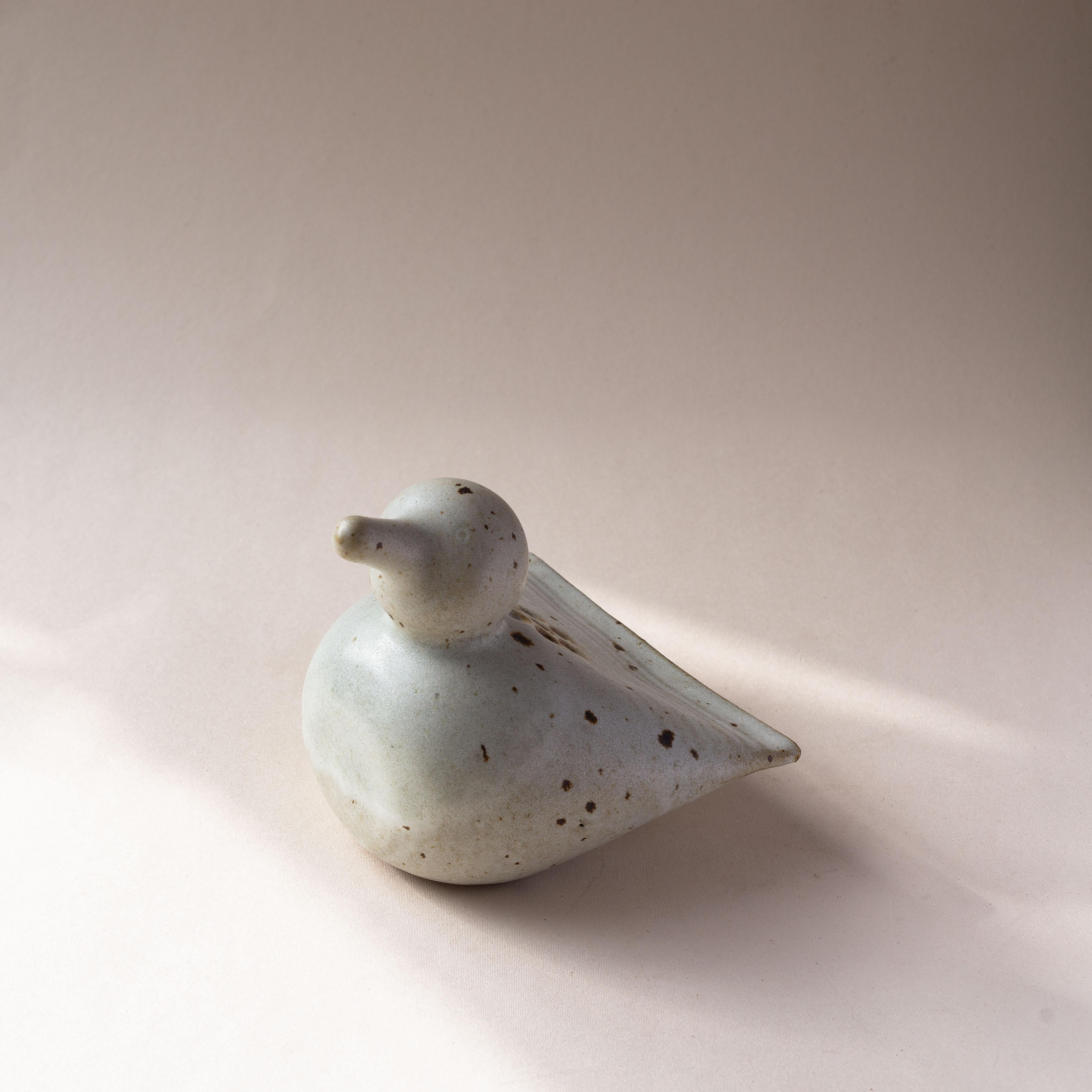 20ième siècle Vase Zoomorphe en Céramique Fleur Grenouille - Vase Décoratif Animal Oiseau - France 1960s en vente