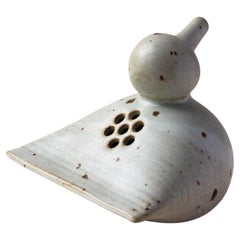 Zoomorphic Ceramic Flower Frog Vase - Animal Bird Decorative Vase - France 1960s