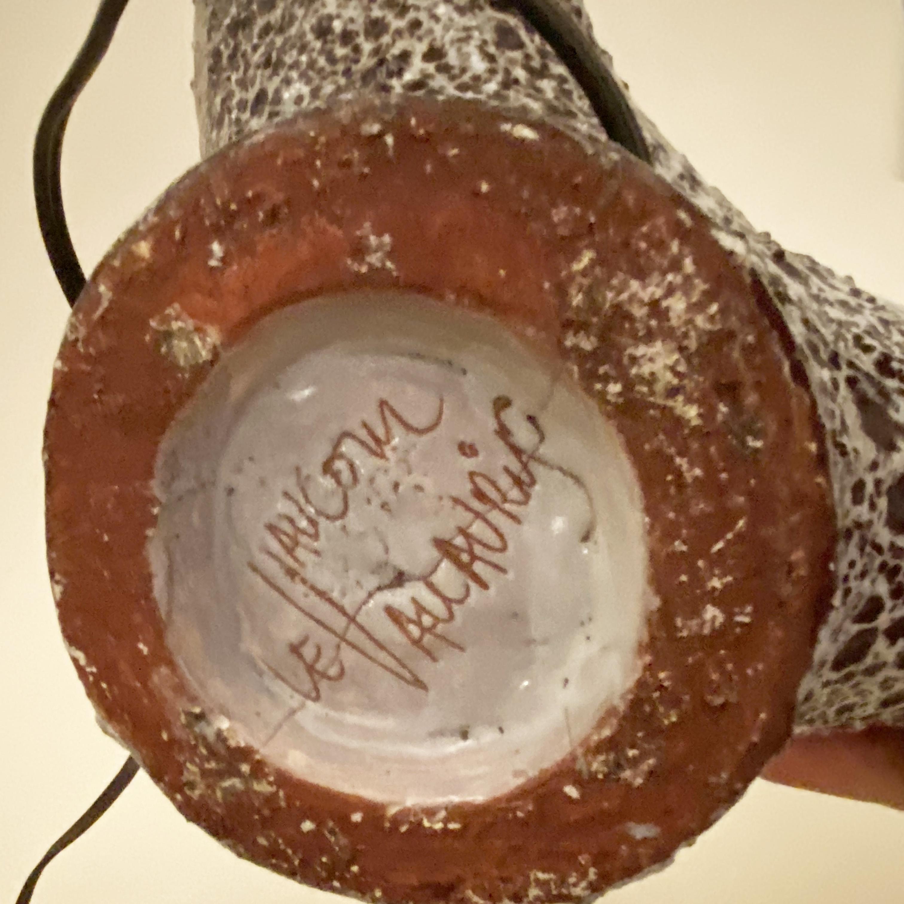 Lampe zoomorphe en céramique par Dominique Marino Le Vaucour Vallauris, France, années 1950. Bon état à Lille, FR
