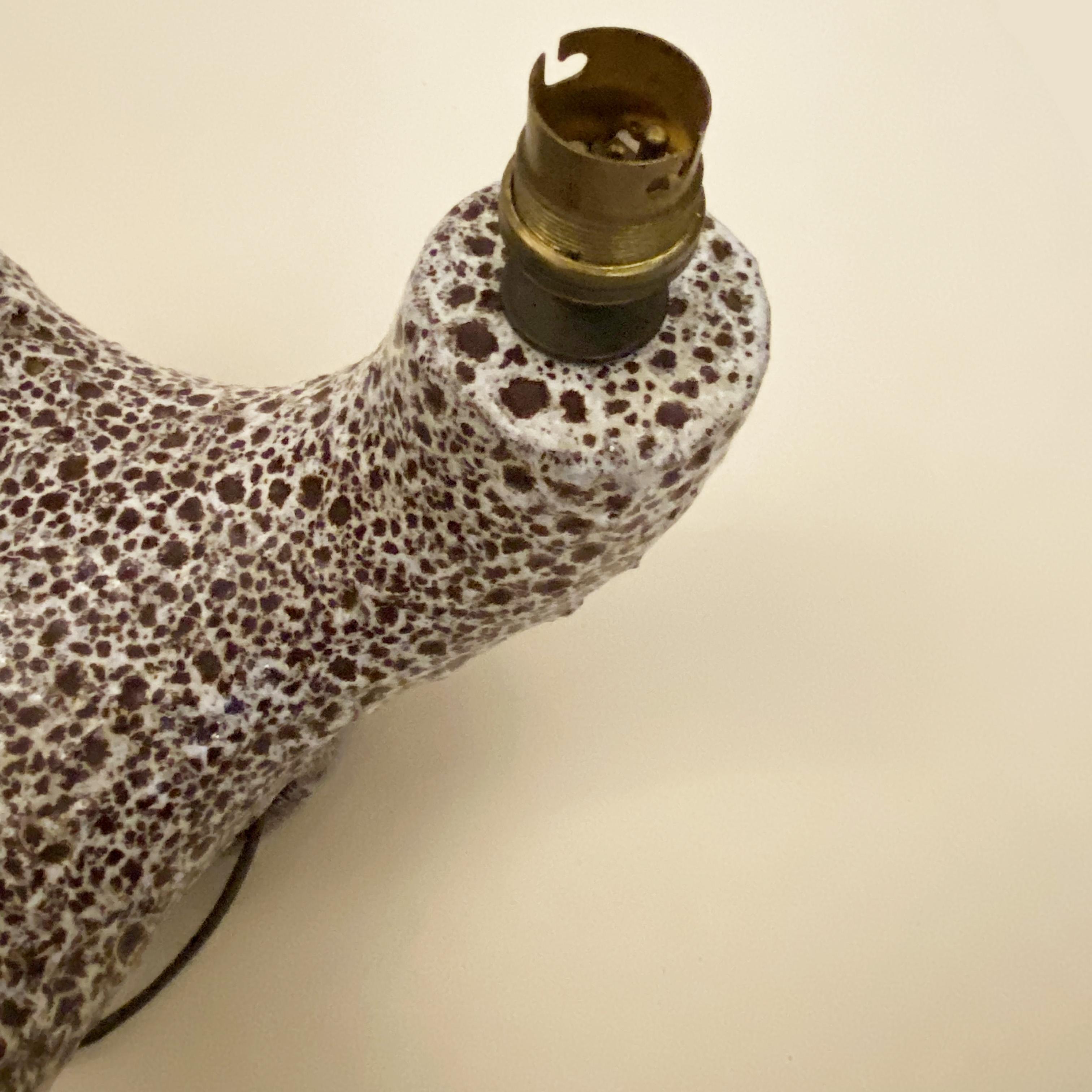 Lampe zoomorphe en céramique par Dominique Marino Le Vaucour Vallauris, France, années 1950. 1