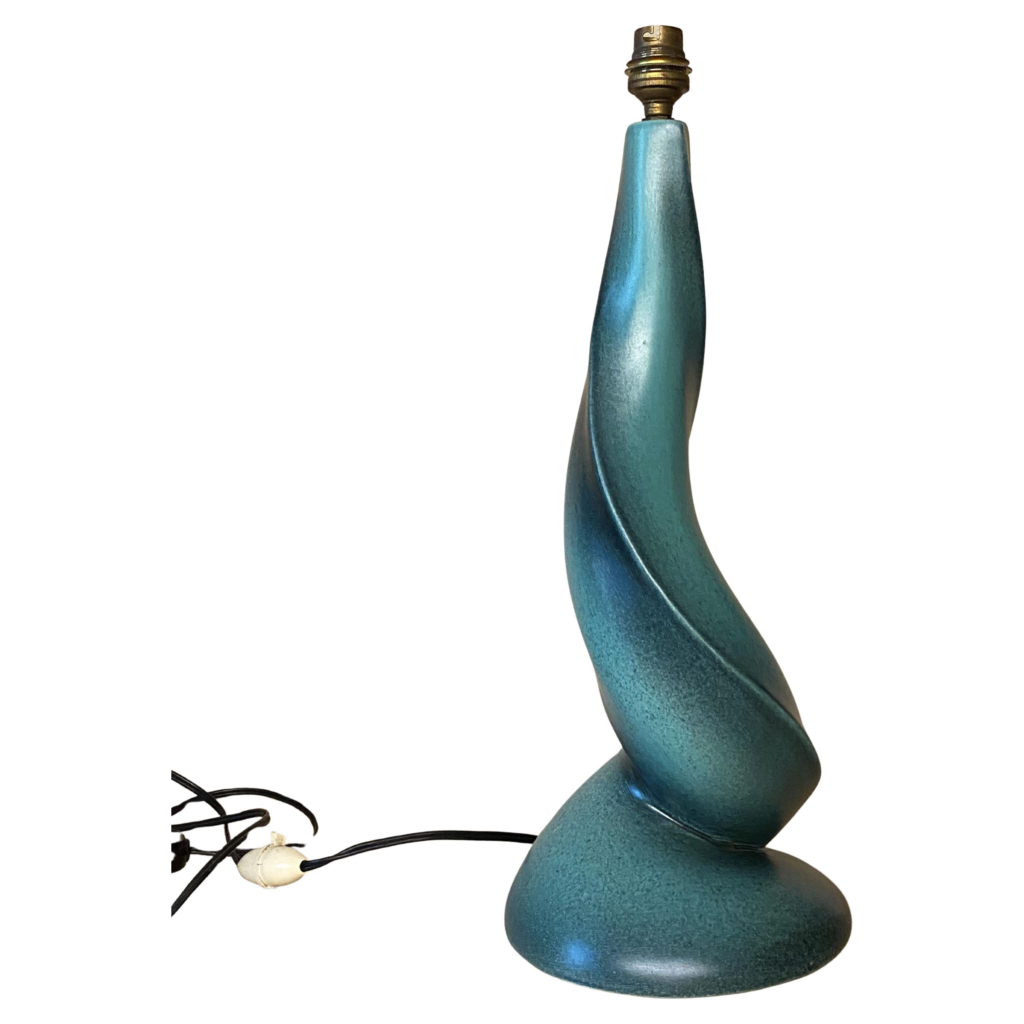 Zoomorphic Ceramic Lamp by Francis Cova in the style of Georges Jouve, 1950s. For Sale