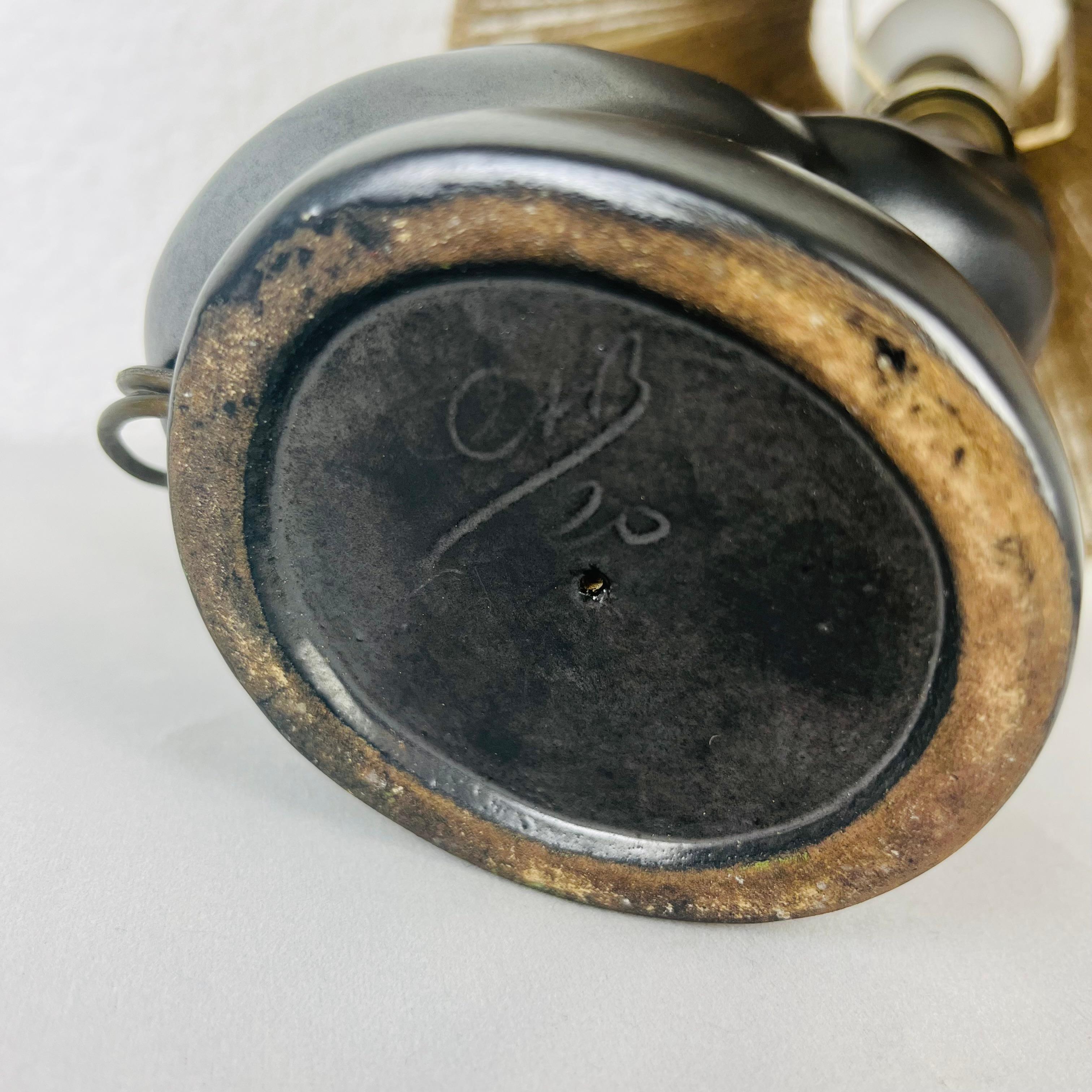 Céramique Lampe zoomorphe CAB pour Primavera, France, années 1930