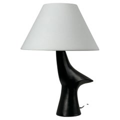 Zoomorphic ceramic lamp