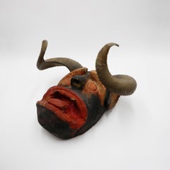 Zoomorphic Ceremonial Mask with Ram Horns. Mexico, circa 1940