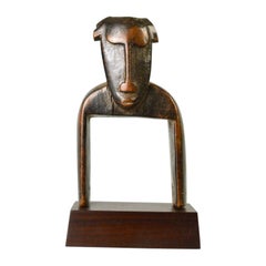 Antique Zoomorphic Djimini Heddle Pulley in Wood