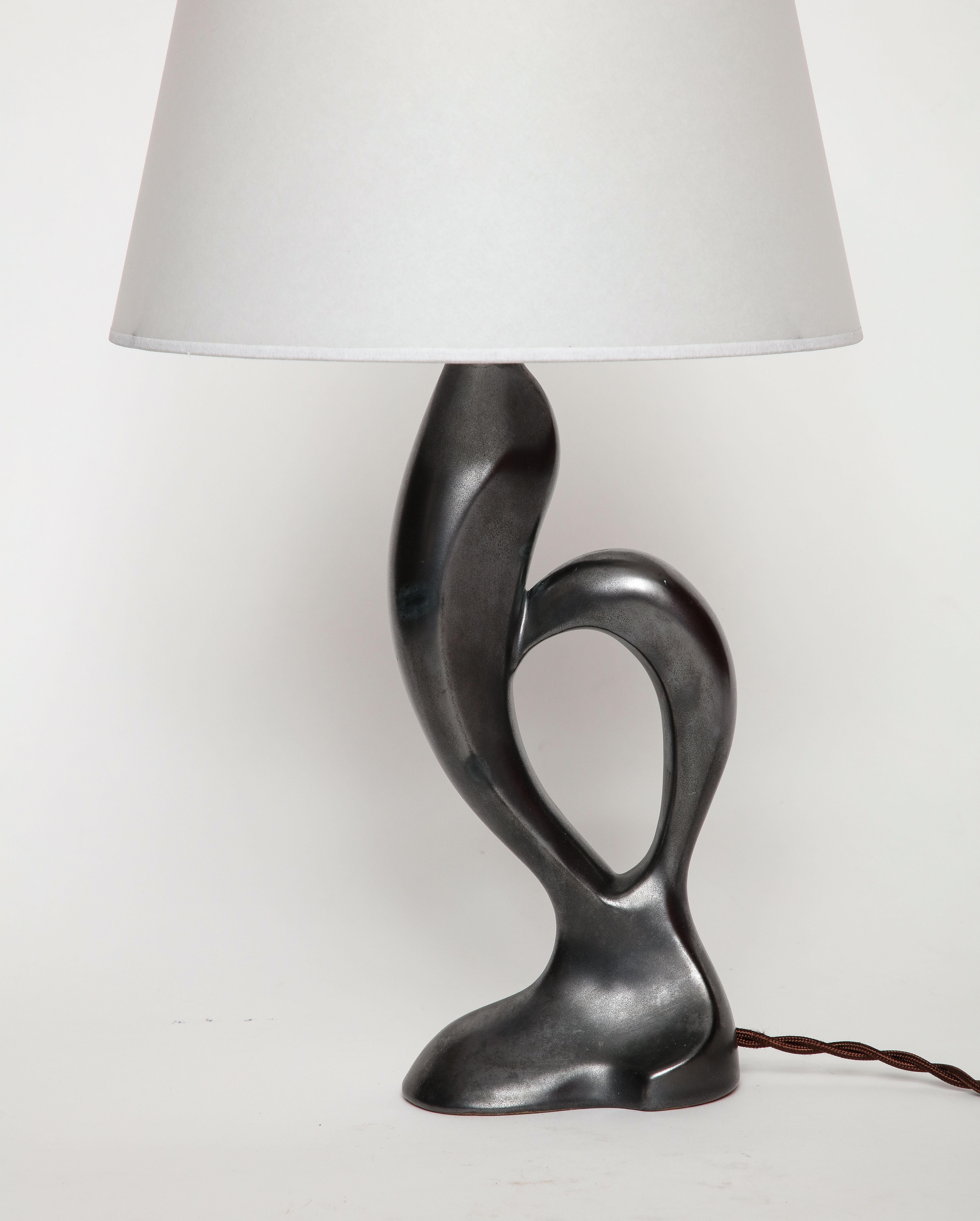 Mid-Century Modern Zoomorphic French C.A.B. Lamp forming a Rooster, France, 1930-45, signed, numb. For Sale