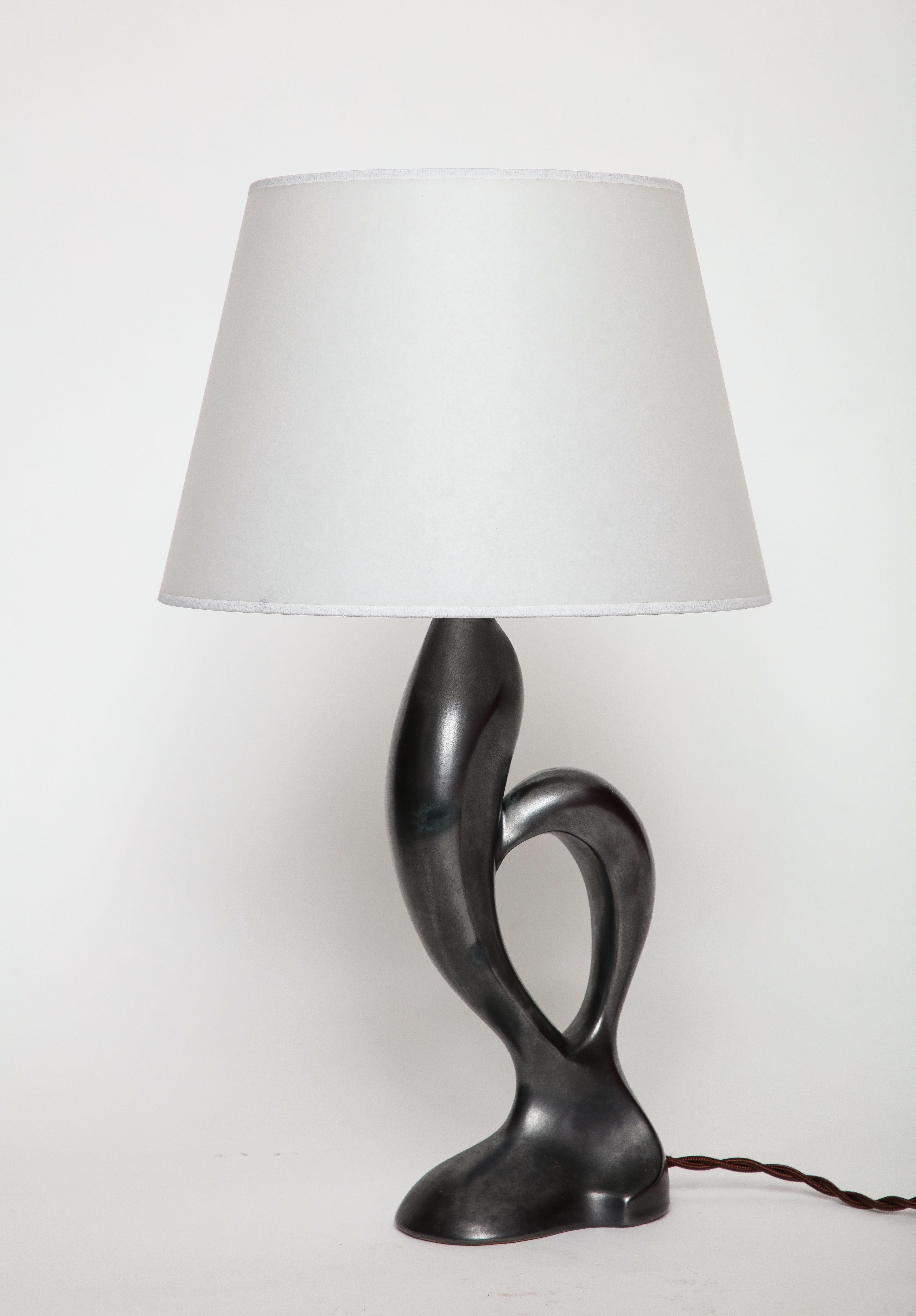 Mid-Century Modern Zoomorphic French C.A.B. Lamp forming a Rooster, France, 1930-45, signed, numb.