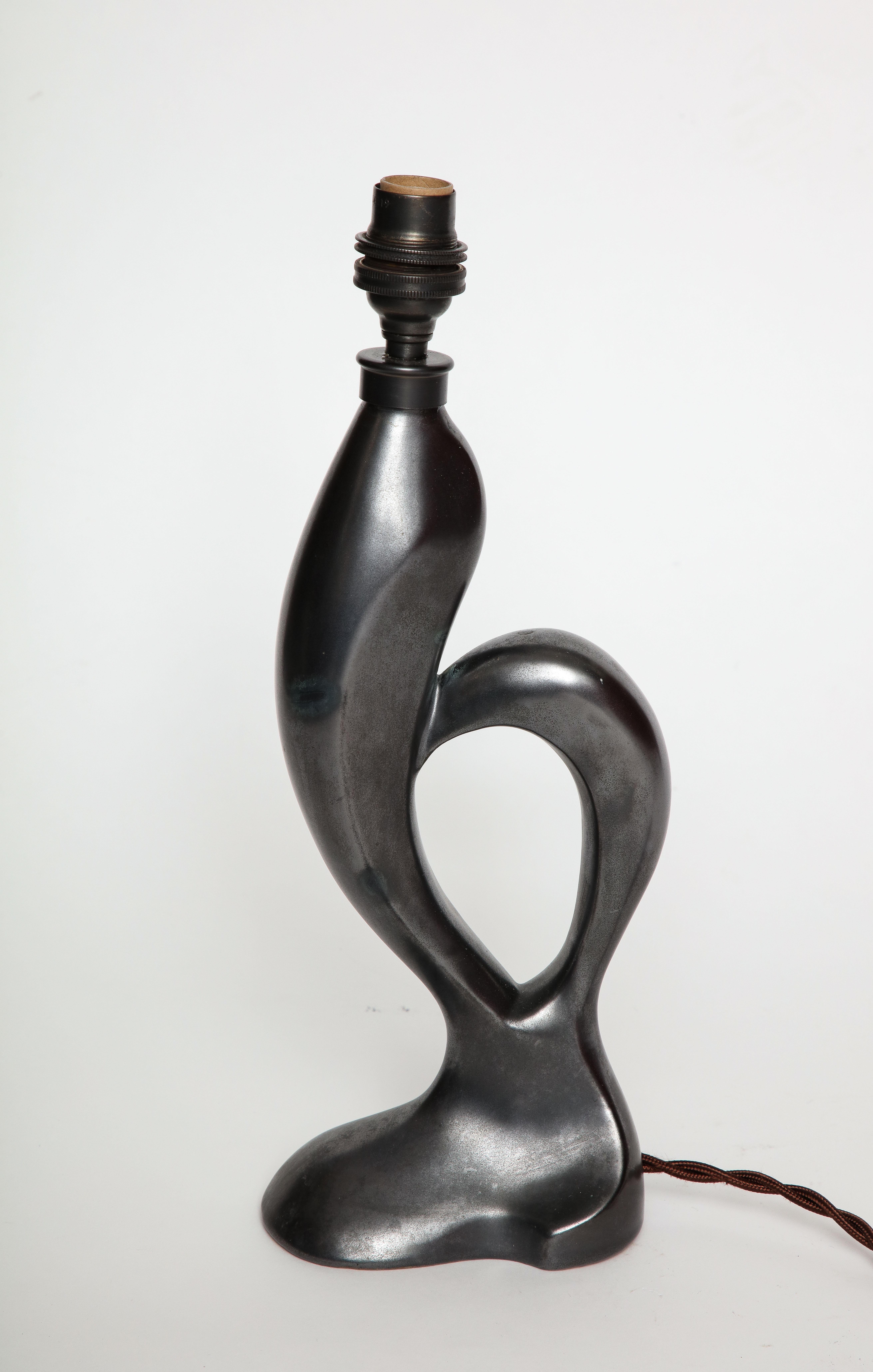 Mid-20th Century Zoomorphic French C.A.B. Lamp forming a Rooster, France, 1930-45, signed, numb.