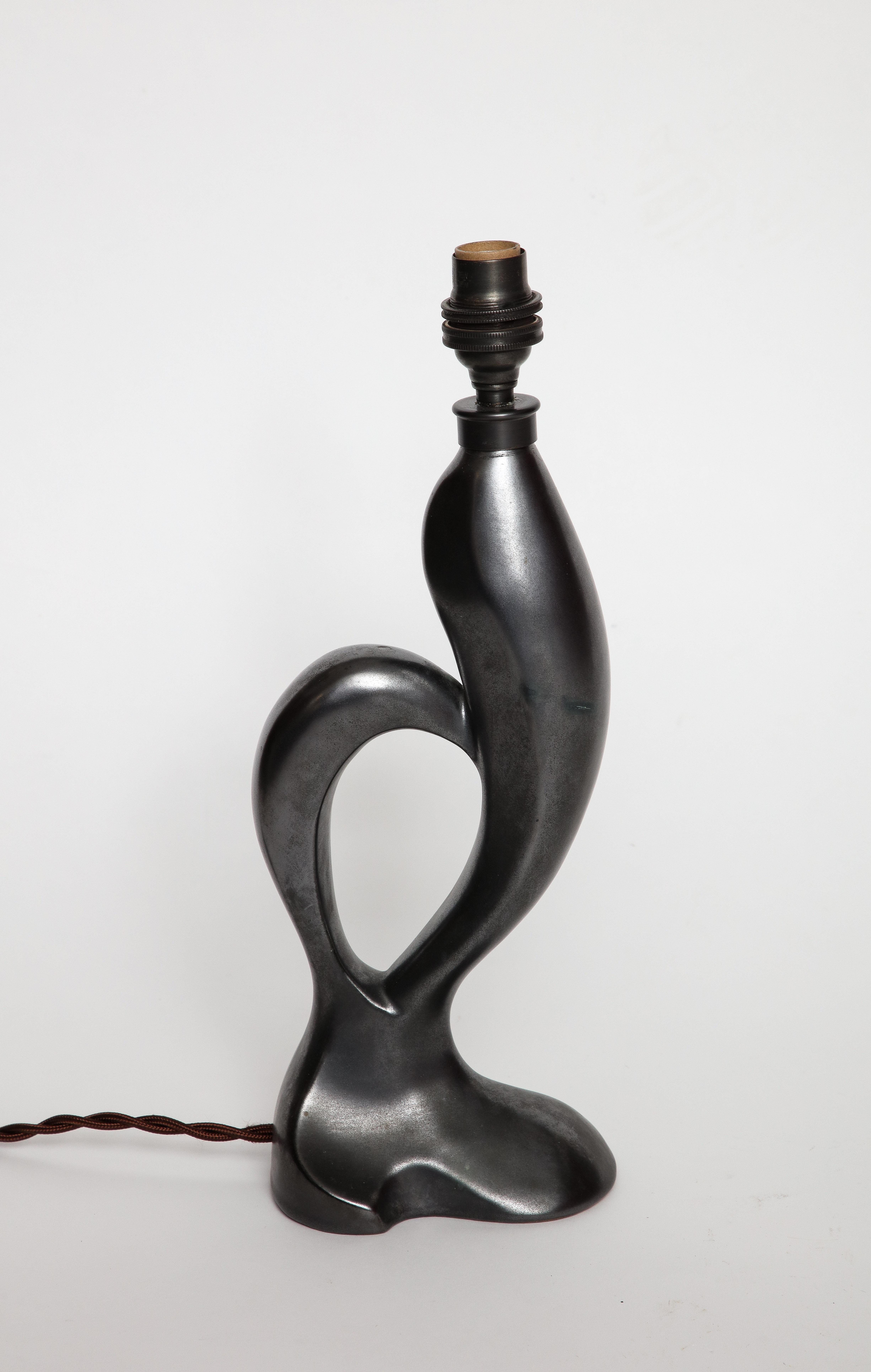 Zoomorphic French C.A.B. Lamp forming a Rooster, France, 1930-45, signed, numb. For Sale 3