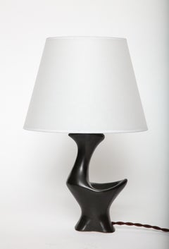 Lampe zoomorphe française d'époque, style Jouve, formant un plat à oiseaux, France, années 1950