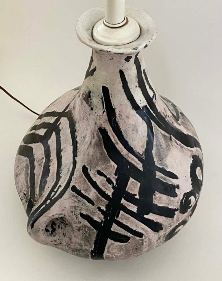 Zoomorphic Mid-Century Pottery Table Lamp by Hungarian Ceramicist Livia Gorka 2