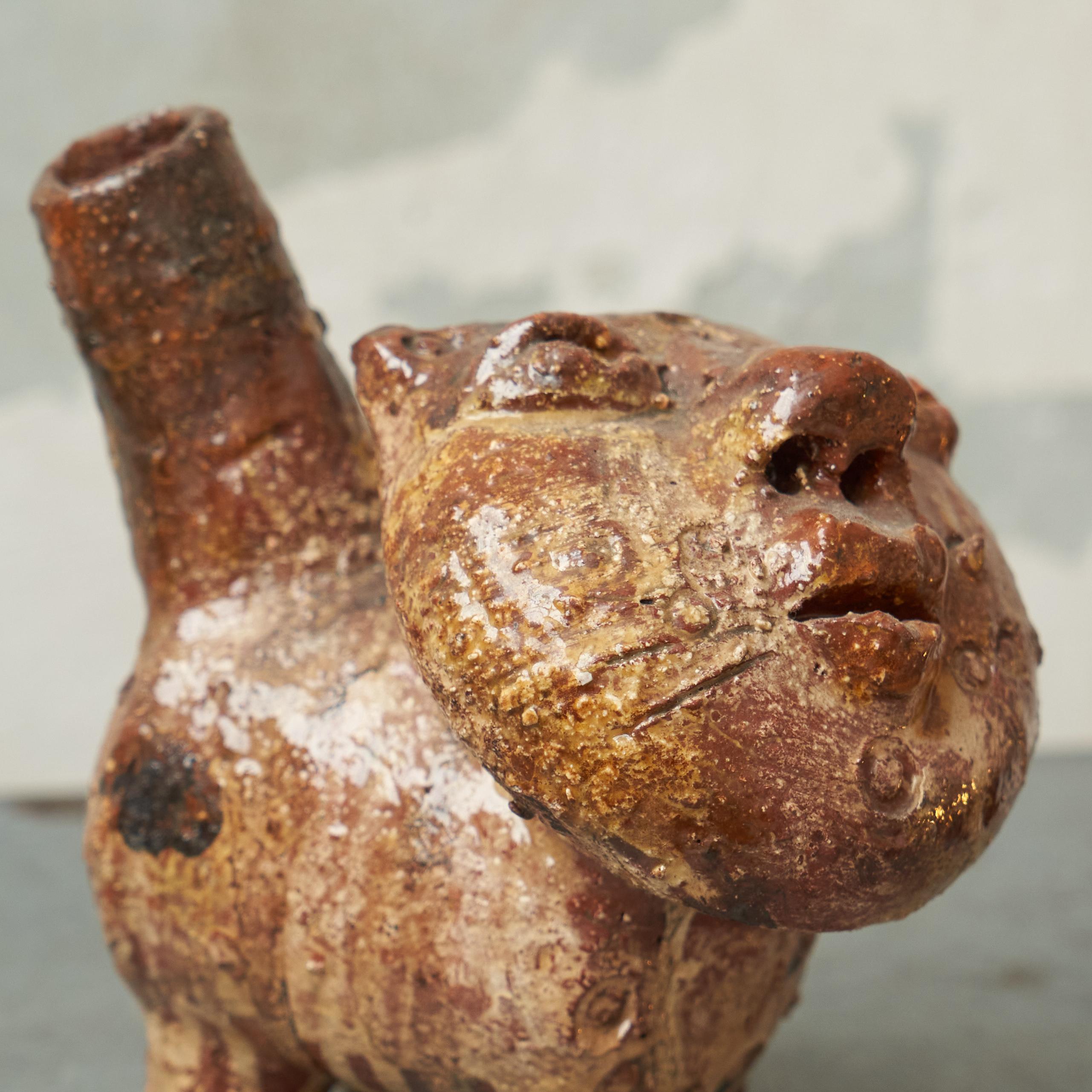 Zoomorphic Mid Century Studio Pottery Phantasy Animal 1960s For Sale 2