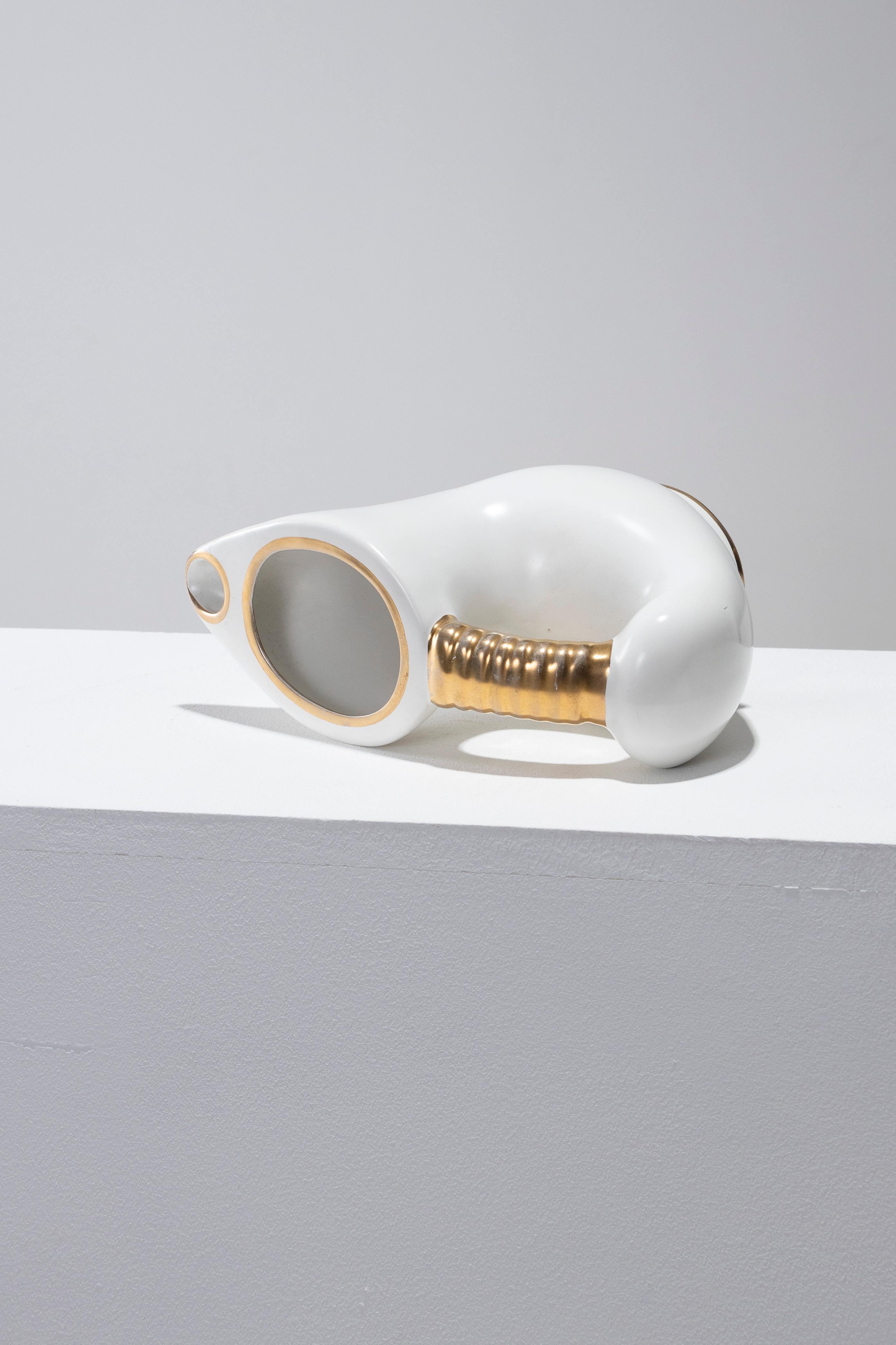 Zoomorphic Porcelain Pitcher, 1950s For Sale 9