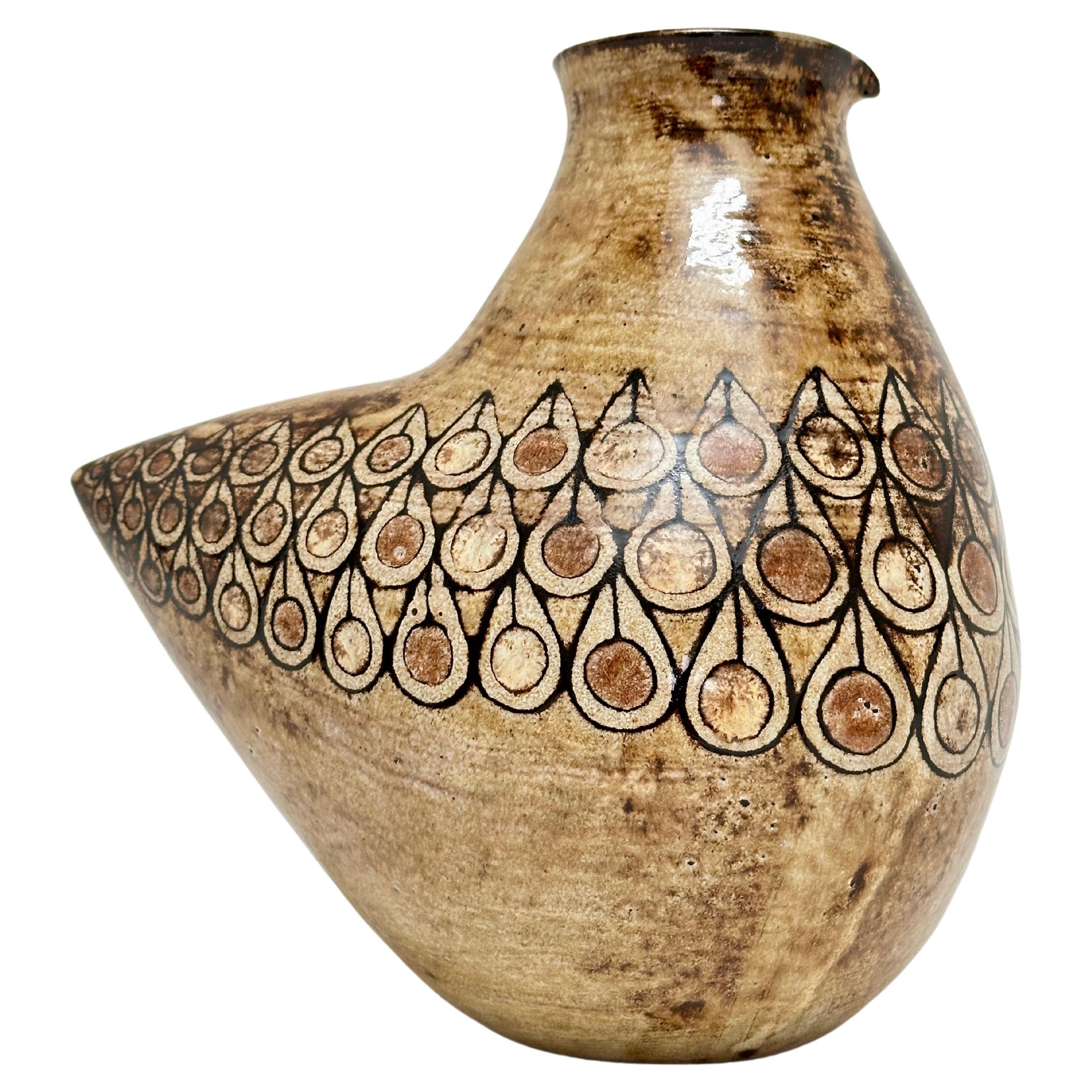 Zoomorphic Vase, Jean-Claude Malarmey, Vallauris c. 1960 For Sale