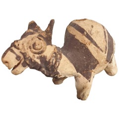 Zoomorphic Vessel of a Llama with Black Slip Harness