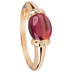 Zorab Creation 2.10 Carat Tourmaline Diamond Lady Chatterly Ring