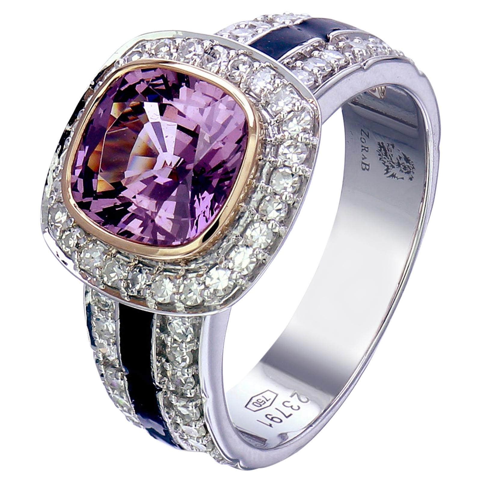 Zorab Creation 2.32 Carat Pinky Sapphire Ring