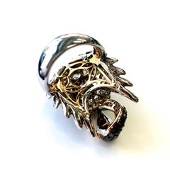 Zorab Creation Multicolored Diamond the Sparkling Swan Ring