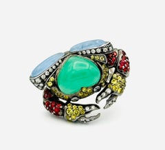 Zorab Creation Ring Jade , Moon , Diamond