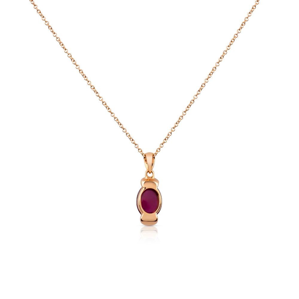 Donna Ciondolo con tormalina rubellite rosa e diamante bianco di Zorab Creation in vendita
