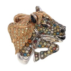 Zorab Creation The Equine Elegance Ring: A Captivating Symphony of Diamonds