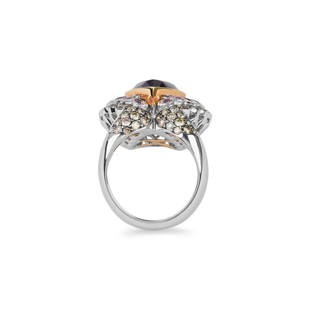 Women's Zorab Creations Amethyst Quartz 10.58 Carat Largesse Ring For Sale