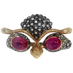 Zorab Creations Enlightened Owl Double Band Ring
