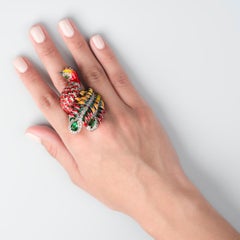 Zorab Creations Exhibitionist Peacock Ring