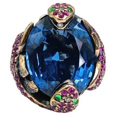 Zorab Ring Blau Kobalt
